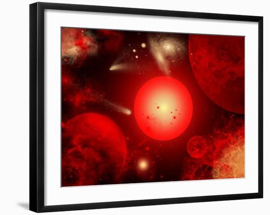 This Red Giant Star Is Much Older and Bigger Than Earth's Sun-Stocktrek Images-Framed Photographic Print