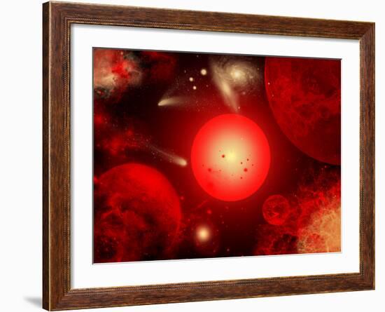 This Red Giant Star Is Much Older and Bigger Than Earth's Sun-Stocktrek Images-Framed Photographic Print