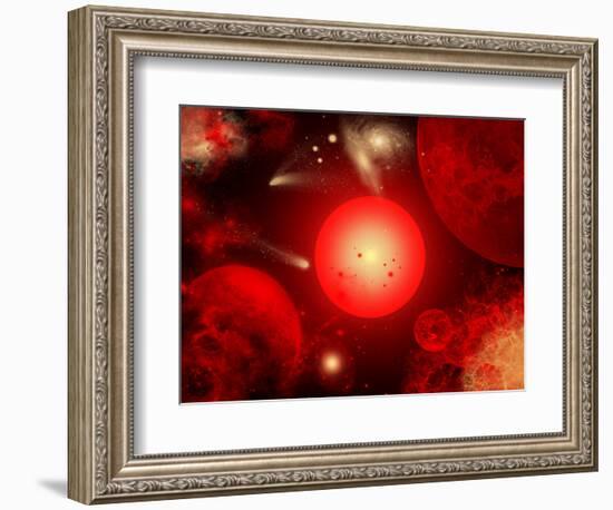 This Red Giant Star Is Much Older and Bigger Than Earth's Sun-Stocktrek Images-Framed Photographic Print