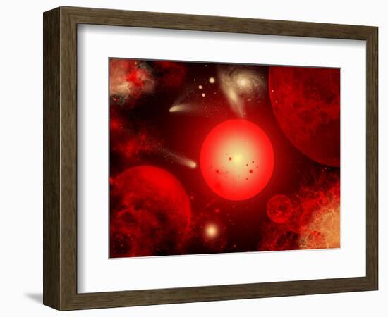 This Red Giant Star Is Much Older and Bigger Than Earth's Sun-Stocktrek Images-Framed Photographic Print