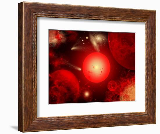 This Red Giant Star Is Much Older and Bigger Than Earth's Sun-Stocktrek Images-Framed Photographic Print