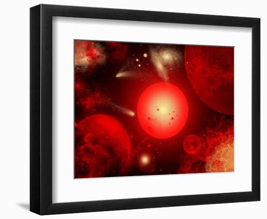 This Red Giant Star Is Much Older and Bigger Than Earth's Sun-Stocktrek Images-Framed Photographic Print