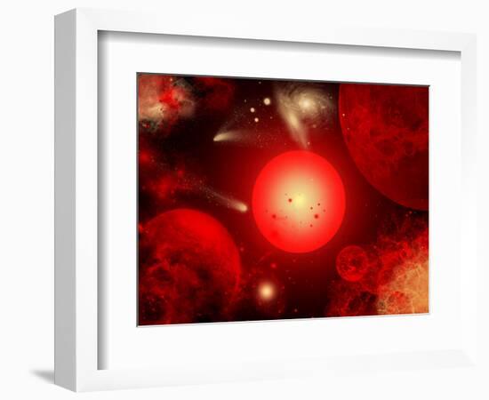 This Red Giant Star Is Much Older and Bigger Than Earth's Sun-Stocktrek Images-Framed Photographic Print