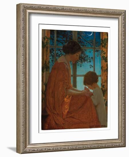 This Simple Faith Has Made America Great, 1919 (Oil on Paper Laid down on Board)-Jessie Willcox Smith-Framed Giclee Print