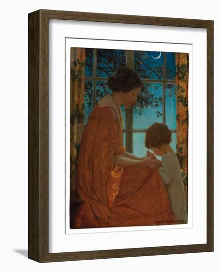 This Simple Faith Has Made America Great, 1919 (Oil on Paper Laid down on Board)-Jessie Willcox Smith-Framed Giclee Print