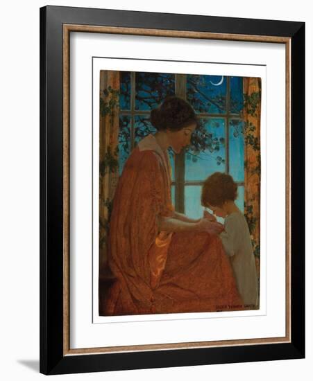 This Simple Faith Has Made America Great, 1919 (Oil on Paper Laid down on Board)-Jessie Willcox Smith-Framed Giclee Print