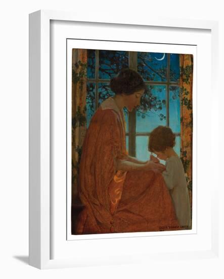 This Simple Faith Has Made America Great, 1919 (Oil on Paper Laid down on Board)-Jessie Willcox Smith-Framed Giclee Print