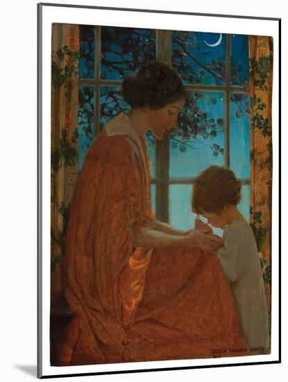 This Simple Faith Has Made America Great, 1919 (Oil on Paper Laid down on Board)-Jessie Willcox Smith-Mounted Giclee Print