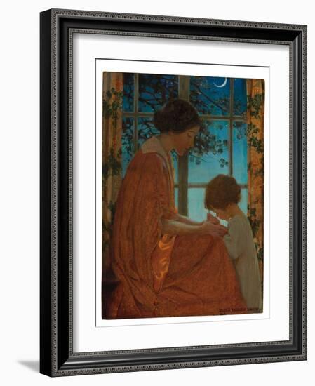 This Simple Faith Has Made America Great, 1919 (Oil on Paper Laid down on Board)-Jessie Willcox Smith-Framed Giclee Print