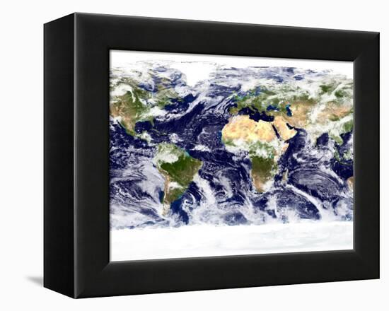 This Spectacular Image is the Most Detailed True-Color Image of the Entire Earth to Date-Stocktrek Images-Framed Premier Image Canvas