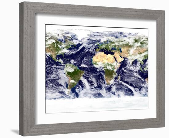 This Spectacular Image is the Most Detailed True-Color Image of the Entire Earth to Date-Stocktrek Images-Framed Photographic Print