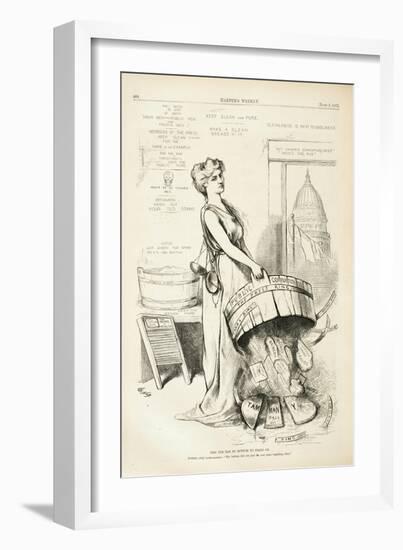 This Tub Has No Bottom to Stand On, 1875-Thomas Nast-Framed Giclee Print