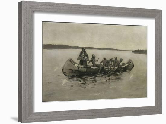 This Was a Fatal Embarkation, 1898-Frederic Remington-Framed Giclee Print