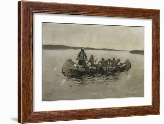 This Was a Fatal Embarkation, 1898-Frederic Remington-Framed Giclee Print