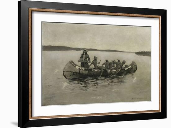 This Was a Fatal Embarkation, 1898-Frederic Remington-Framed Giclee Print