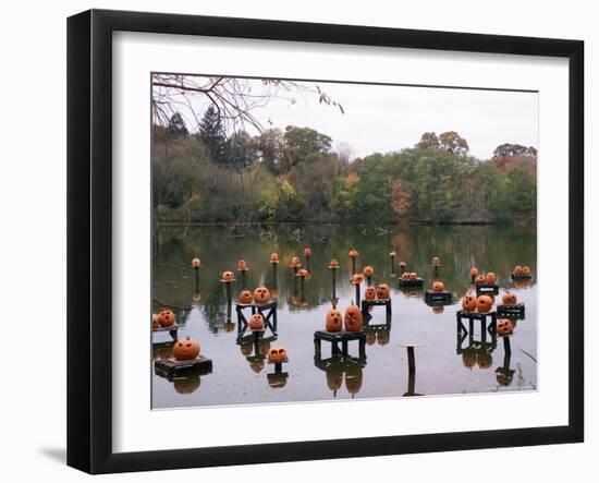 This Water Based Jack-O-Lantern Display in the Halloween Spectacular-Victoria Arocho-Framed Photographic Print