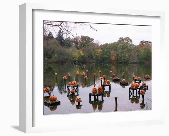 This Water Based Jack-O-Lantern Display in the Halloween Spectacular-Victoria Arocho-Framed Photographic Print