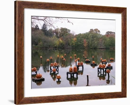 This Water Based Jack-O-Lantern Display in the Halloween Spectacular-Victoria Arocho-Framed Photographic Print