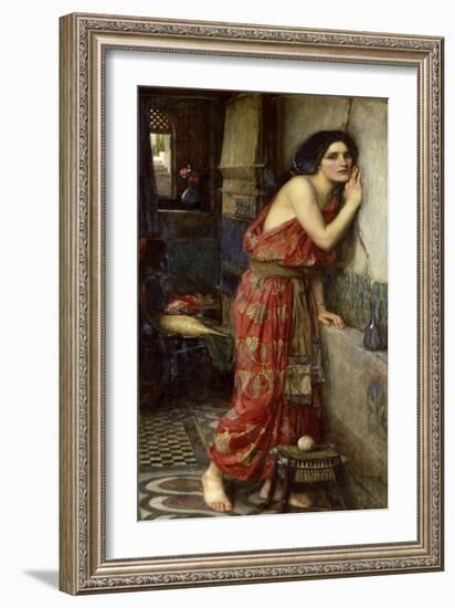 Thisbe' or 'The Listener', 1909-John William Waterhouse-Framed Giclee Print