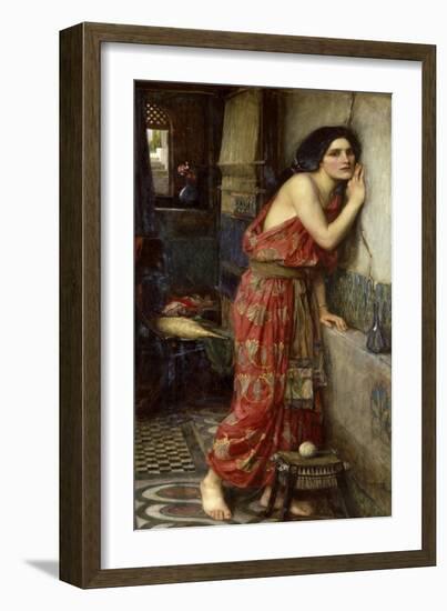 Thisbe' or 'The Listener', 1909-John William Waterhouse-Framed Giclee Print