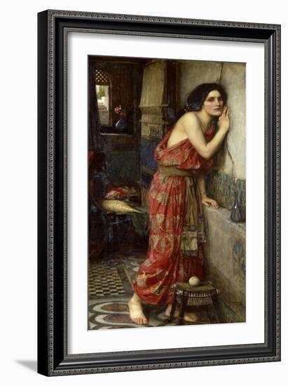 Thisbe' or 'The Listener', 1909-John William Waterhouse-Framed Giclee Print