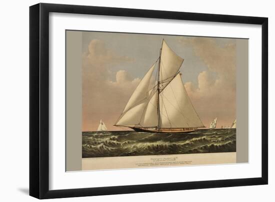 Thistle: Cutter Yacht-null-Framed Art Print