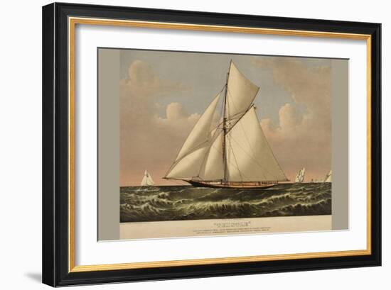 Thistle: Cutter Yacht-null-Framed Art Print