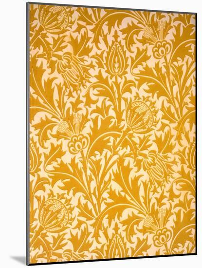 'Thistle' Wallpaper Design, Late 19Th Century (Colour Woodblock Print on Paper)-William Morris-Mounted Giclee Print
