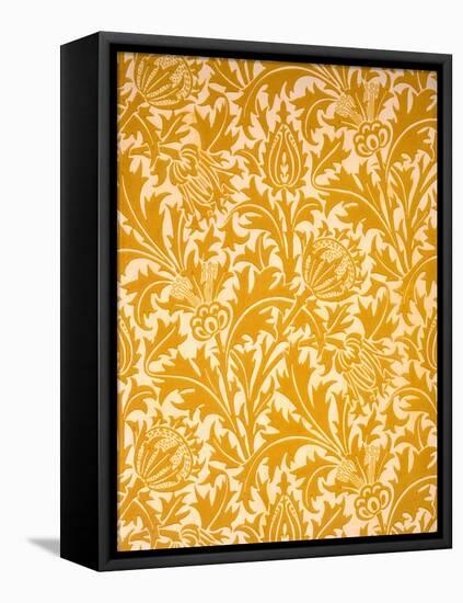 'Thistle' Wallpaper Design, Late 19Th Century (Colour Woodblock Print on Paper)-William Morris-Framed Premier Image Canvas