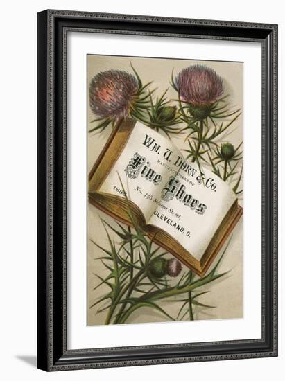 Thistles and Fine Shoes-null-Framed Art Print
