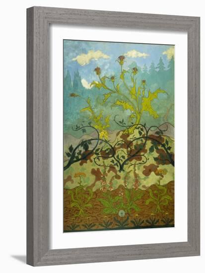 Thistles and Foxglove; Chardons Et Digitales, 1899-Paul Ranson-Framed Giclee Print