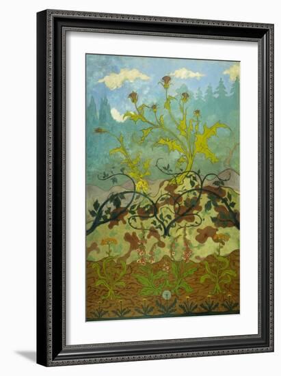 Thistles and Foxglove; Chardons Et Digitales, 1899-Paul Ranson-Framed Giclee Print