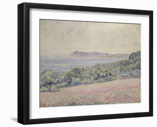 Thistles, Le Brusq, 1925 (Oil on Canvas)-Lucien Pissarro-Framed Giclee Print