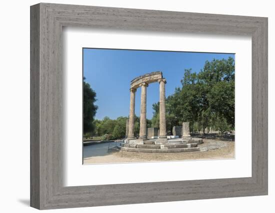 Tholos, Ancient Greek ruins, Olympia, Greece-Jim Engelbrecht-Framed Photographic Print