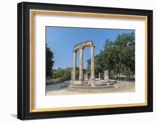 Tholos, Ancient Greek ruins, Olympia, Greece-Jim Engelbrecht-Framed Photographic Print