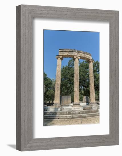 Tholos, Ancient Greek ruins, Olympia, Greece-Jim Engelbrecht-Framed Photographic Print