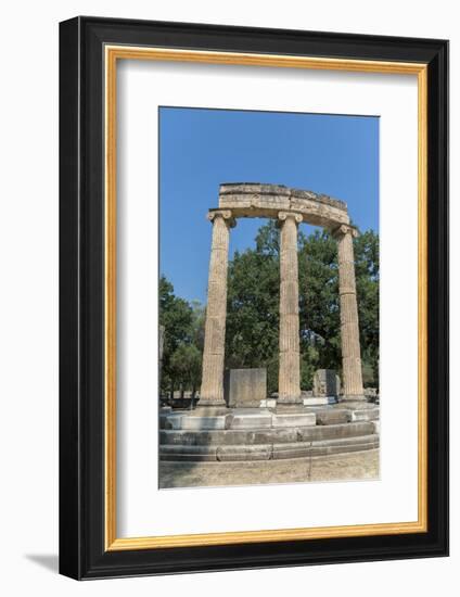 Tholos, Ancient Greek ruins, Olympia, Greece-Jim Engelbrecht-Framed Photographic Print