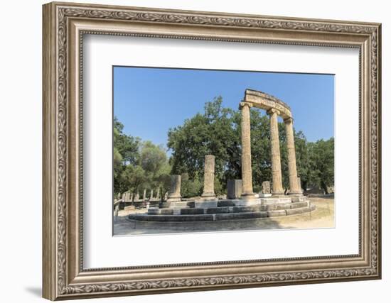 Tholos, Ancient Greek ruins, Olympia, Greece-Lisa S. Engelbrecht-Framed Photographic Print