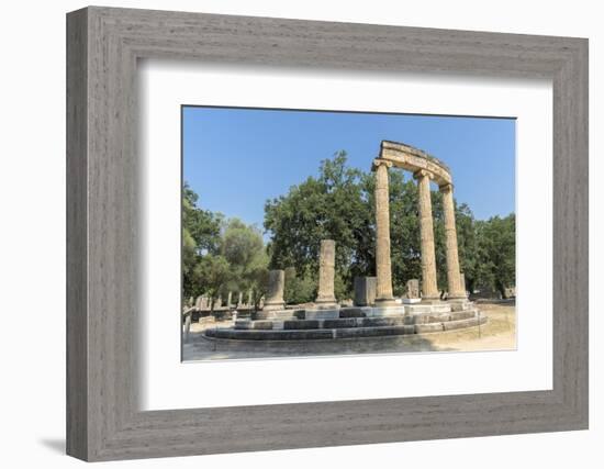 Tholos, Ancient Greek ruins, Olympia, Greece-Lisa S. Engelbrecht-Framed Photographic Print