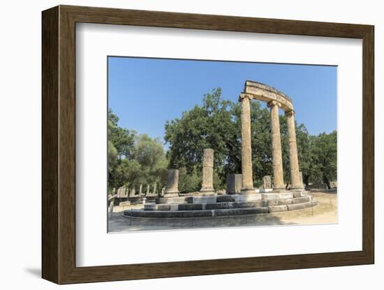 Tholos, Ancient Greek ruins, Olympia, Greece-Lisa S. Engelbrecht-Framed Photographic Print