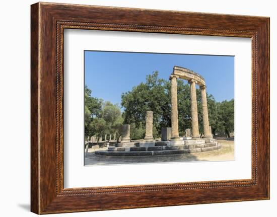 Tholos, Ancient Greek ruins, Olympia, Greece-Lisa S. Engelbrecht-Framed Photographic Print