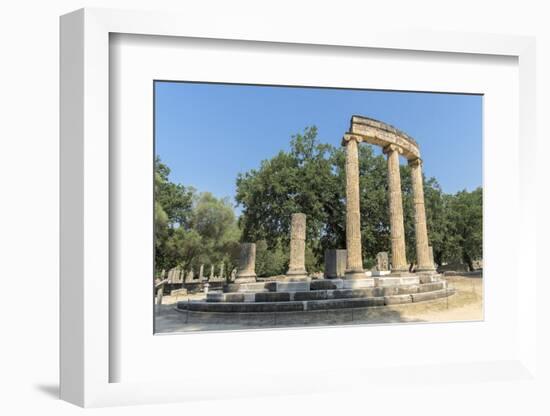 Tholos, Ancient Greek ruins, Olympia, Greece-Lisa S. Engelbrecht-Framed Photographic Print