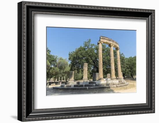 Tholos, Ancient Greek ruins, Olympia, Greece-Lisa S. Engelbrecht-Framed Photographic Print