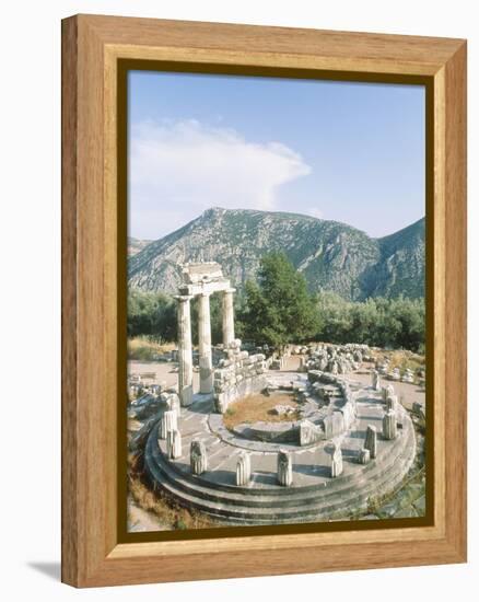 Tholos of the Athena Pronaia in Delphi, Greece-Rainer Hackenberg-Framed Premier Image Canvas