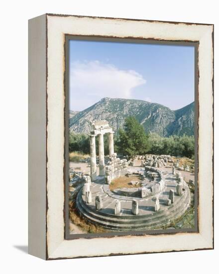 Tholos of the Athena Pronaia in Delphi, Greece-Rainer Hackenberg-Framed Premier Image Canvas