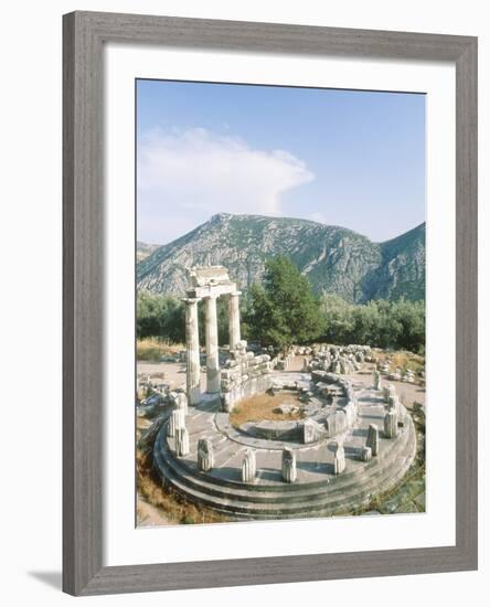 Tholos of the Athena Pronaia in Delphi, Greece-Rainer Hackenberg-Framed Photographic Print