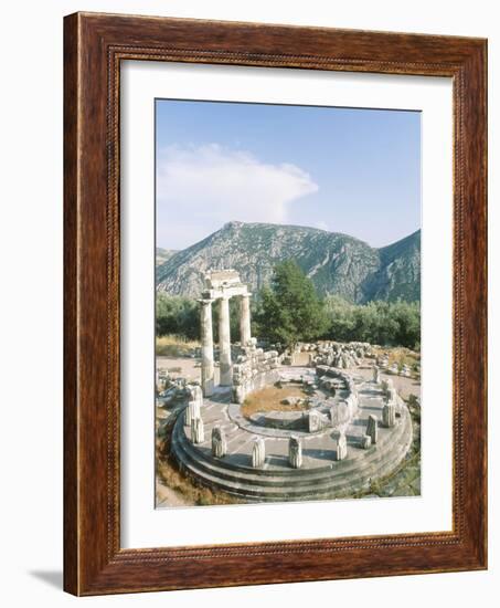 Tholos of the Athena Pronaia in Delphi, Greece-Rainer Hackenberg-Framed Photographic Print