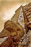 Serpent Head and Long Stairway on Pyramid of Kukulcan-Thom Lang-Photographic Print
