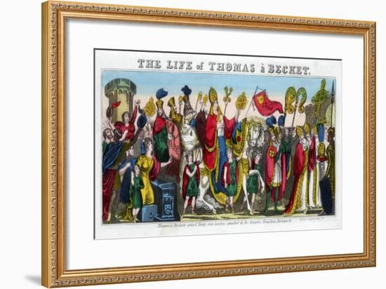 Thomas a Becket's Grand Entry into London…, 12th Century-null-Framed Giclee Print