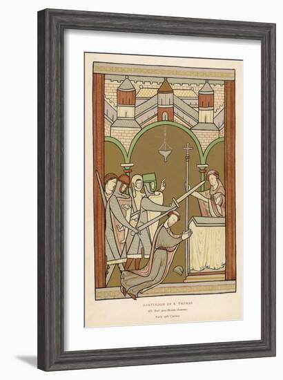 Thomas A. Becket, The Archbishop of Canterbury-null-Framed Art Print